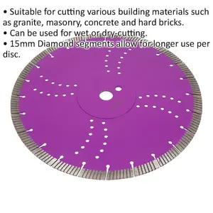 High-Performance 350mm Wet & Dry Cutting Disc with Diamond Segments