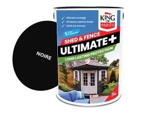 One Coat Black Fence Paint King of Paints 5 Litres