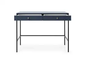 Mono Contemporary Dressing Table Computer Desk 2 Drawers Navy (H)780mm (W)1040mm (D)500mm