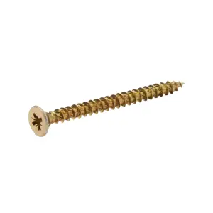 TurboDrive PZ Yellow-passivated Steel Screw (Dia)5mm (L)60mm, Pack of 20