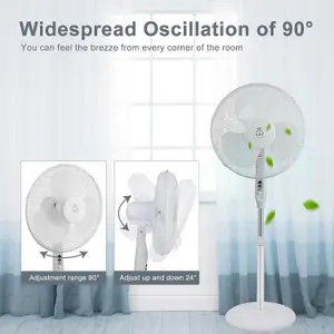 Extrastar 16" stand fan Adjustable Oscillating Rotating