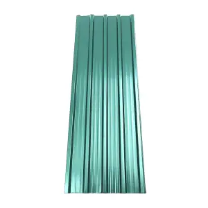 115cm L Set of 6 Steel Corrugated Panels in Green