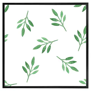 Green leaf (Picutre Frame) / 12x12" / Brown