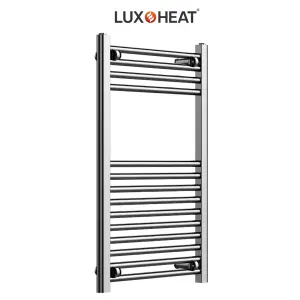 Towel Radiator Rail 800 x 500 for Central Heating with Chrome Finish