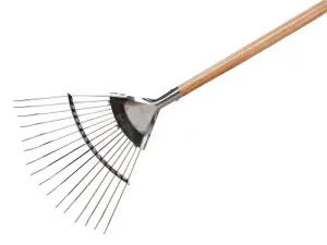 Kent & Stowe 70100741 Stainless Steel Garden Life Lawn & Leaf Rake, FSC K/S70100741