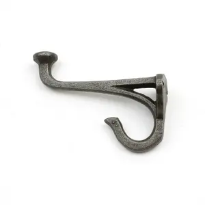 Oakcrafts - Antique Cast Iron EVELYN Hall Stand Hat & Coat Hook 100mm - Pack of 4 Hooks