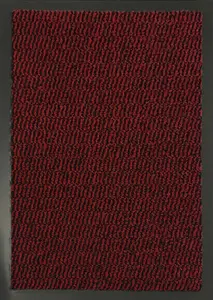 Serdim Rugs Non Slip Dirt Trapper Rubber Edged PVC Barrier Door Entrance Mats Red 90x120 cm