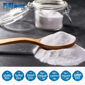 Pure Source Nutrition Baking Soda 2.5KG Bucket Multi Purpose Household Cleaner Sodium Bicarbonate of Soda