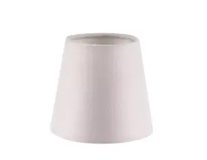 GoodHome Lokombi Cream Fabric dyed Light shade (D)10cm