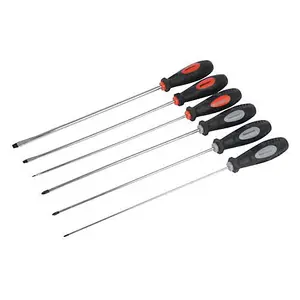 6 Piece 325mm Extra Long Screwdriver Set Phillips Slotted 5.5mm 6.5mm 8.0mm