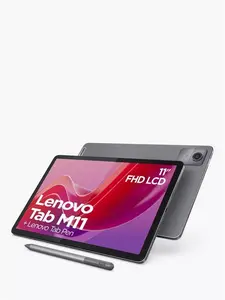 Lenovo Tab M11 ZADA0213GB Tablet, Android, 4GB RAM, 128GB, 11", Luna Grey With Lenovo Tab Pen