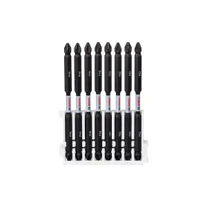 Bosch Professional Double Ended Bit Pack - 110mm, 4x PH2, 4x PZ2 - Pick & Clic Impact