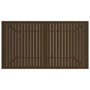 Berkfield Garden Table Brown 140x80x72 cm Steel