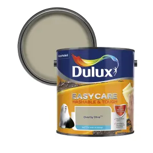 Dulux Easycare Washable & Tough Overtly olive Matt Wall & ceiling Emulsion paint, 2.5L