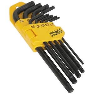 Premium 9 Piece Long TRX-Star Key Set - Versatile Lengths from 85mm to 160mm