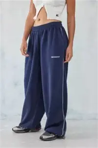 Iets Frans... Navy Harri Baggy Joggers - Blue M At Urban Outfitters