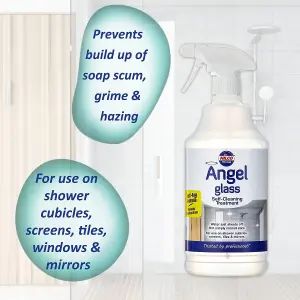 Nilco Angel Glass 6L Self Cleaning Treatment Cleaner For Mirrors Tiles Screens