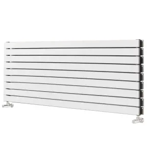 Porter White Double Horizontal Flat Panel Radiator - 1600x610mm