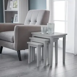 Elvina 3 Piece Nest of Tables Grey