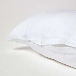 Homescapes White Egyptian Cotton Super Soft V Shaped Pillowcase 330 TC