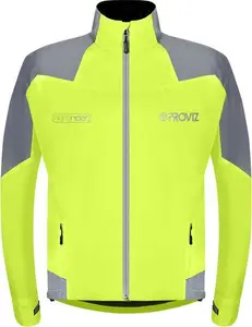 Cycling Reflective & Waterproof Jacket - Men's XXXXL - Commuter Cycling Jacket - Proviz - Nightrider - Yellow