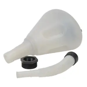 Sealey Heavy Duty Polyethylene Funnel With Closing Lid 240mm White F99240