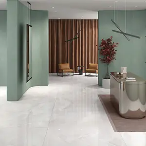 Paris Smoke Marble Effect Polished Porcelain Tile / 60 x 120cm