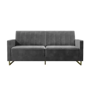 Skylar Sofa Bed in Velvet Grey