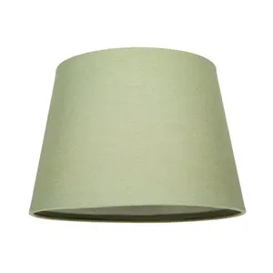 Traditional Linen Fabric Drum Shade for Pendant & Lampshade Olive / 13cm H x 20cm W x 20cm D 