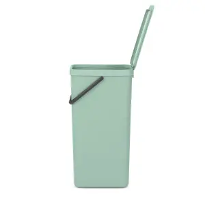 Brabantia Sort & Go Tall Jade Green Plastic Recycling bin - 40L Freestanding