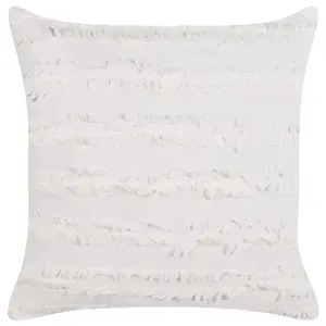 Set of 2 Cushions MAKNEH Cotton 45 x 45 cm Solid White