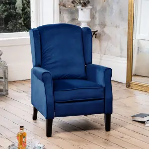 Barksdale Recliner Armchair - Dark Blue