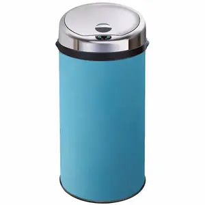 Inmotion 42L Blue Stainless Steel Auto Sensor Kitchen Waste Dust Bin