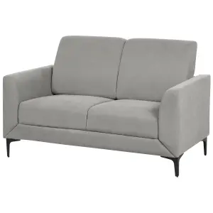 2 Seater Fabric Sofa Grey FENES