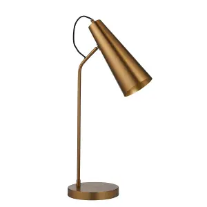 Luminosa Karna New Task Table Lamp Warm Antique Brass