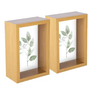 Nicola Spring - 3D Deep Box Photo Frames - 4" x 6" - Pack of 2