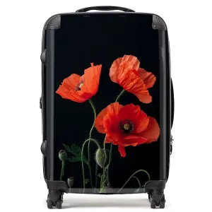 Poppies Design  Suitcase - Medium