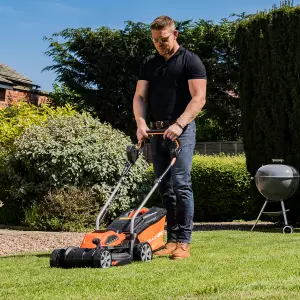 Yard Force 40V 32cm Cordless Lawnmower with 2.5Ah Lithium-Ion Battery & Quick Charger LM G32