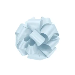 25mm Sky Blue Double Sided Satin Polyester Ribbon Roll, 25 metres