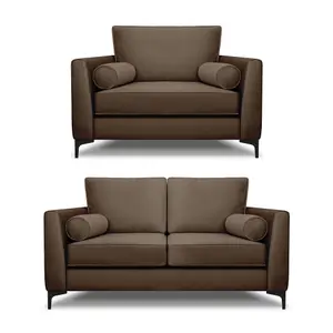 Modern Home Zara 2 Seater and Lovechair Set Mole