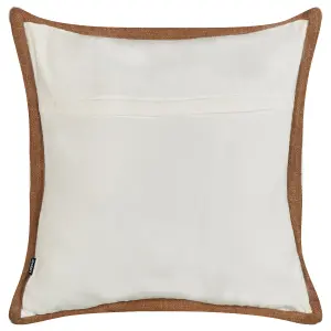 Set of 2 Cushions IANTHE Cotton 45 x 45 cm Solid Off-White