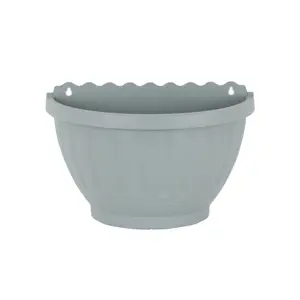 Wham Set 4 Etruscan 30cm Plastic Wall Basket Soft Grey