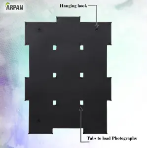 Arpan Multi Aperture Picture Frame Holds 12 X 6x4 " White