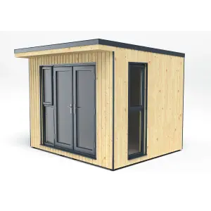 Forest Garden Xtend+ 10x9 ft with Double door & 2 windows Pent Garden office