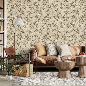 Crown Fusion Leaf Natural Wallpaper M1772