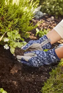 Verve Polyester Midnight Navy Gardening gloves Large, Pair