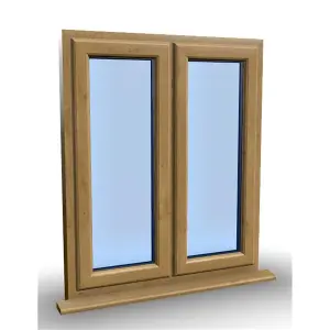 1095mm (W) x 895mm (H) Wooden Stormproof Window - 2 Opening Windows (Opening from Bottom) - Toughened Safety Glass