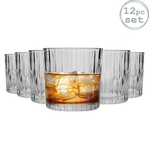 Duralex - Manhattan Vintage Whisky Glasses - 310ml Old Fashioned Rocks Tumblers (Set of 6) 12