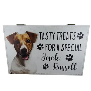 Jack Russell Dog Treat Box Duncan Decorative Box