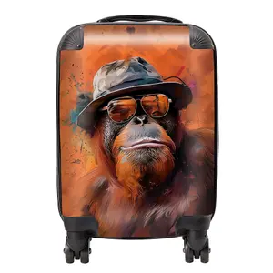 Orangutan In Glasses Suitcase - Small